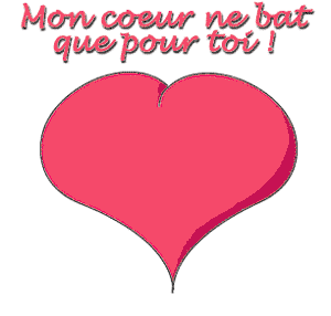 Gif animé mon coeur 